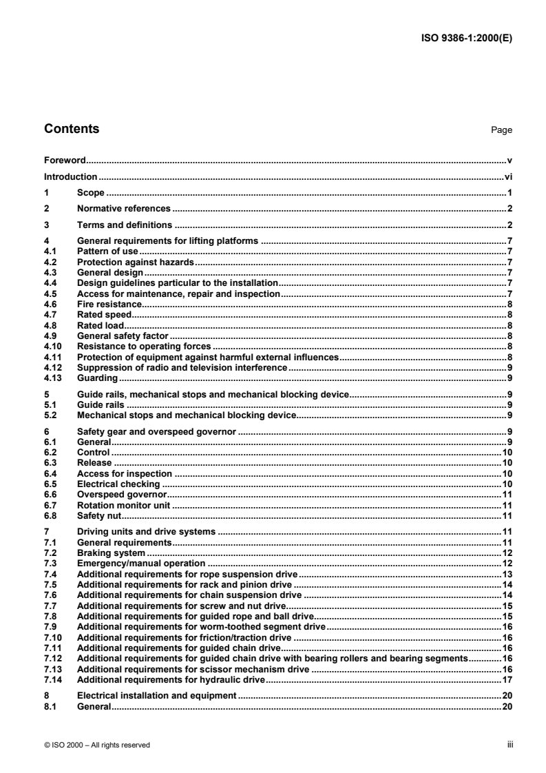 ISO 9386-1:2000 - Power-operated lifting platforms for persons with impaired mobility — Rules for safety, dimensions and functional operation — Part 1: Vertical lifting platforms
Released:11/16/2000