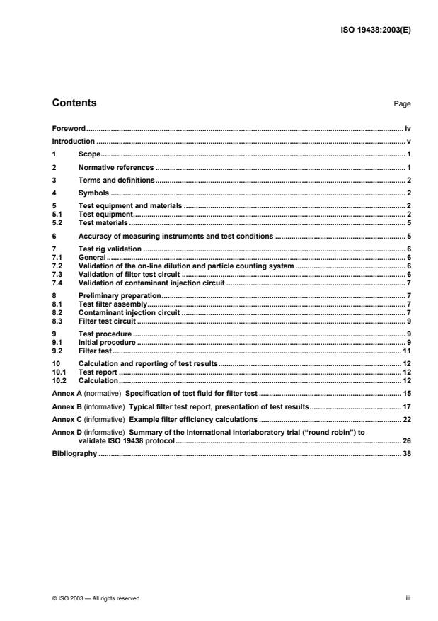 ISO 19438:2003 - Diesel fuel and petrol filters for internal combustion engines -- Filtration efficiency using particle counting and contaminant retention capacity