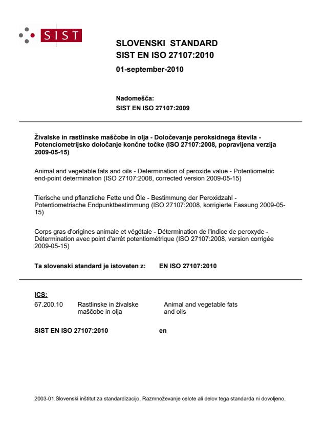 EN ISO 27107:2010