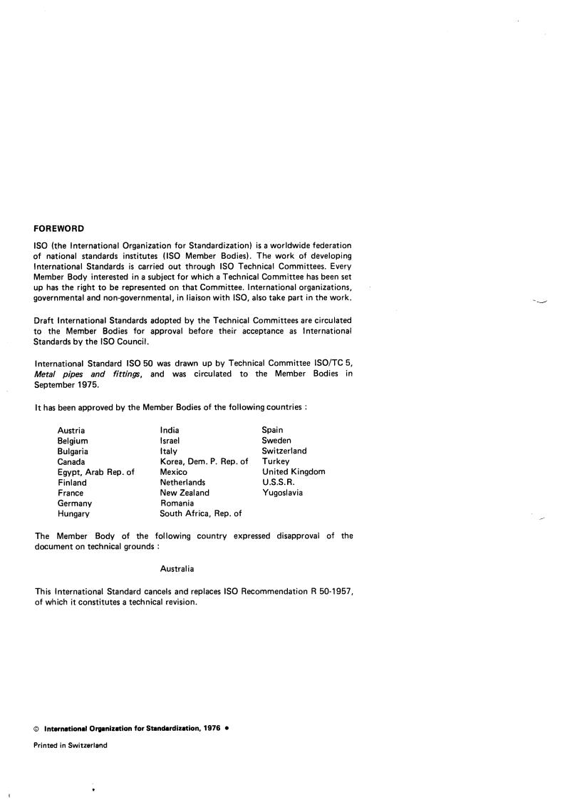 ISO 50:1976 ISO 50:1976 - Title missing - Legacy paper document
Released:1/1/1976 - Page 2 preview
