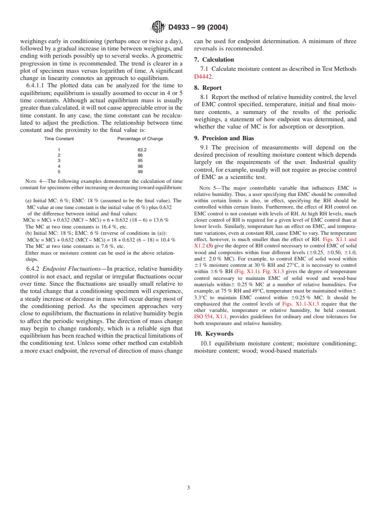 ASTM D4933-99(2004) - Standard Guide for Moisture Conditioning of Wood and Wood-Base Materials