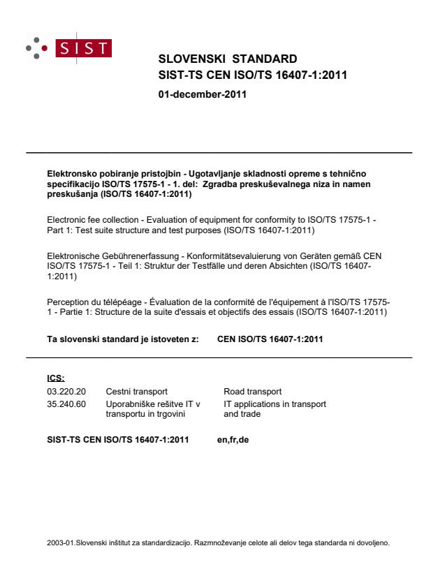TS CEN ISO/TS 16407-1:2011