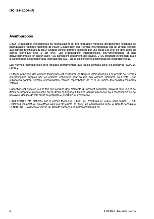 ISO 19840:2004 ISO 19840:2004 - Peintures et vernis -- Anticorrosion des structures en acier par systemes de peinture -- Mesure et criteres d'acceptation de l'épaisseur d'un feuil sec sur des surfaces rugueuses - Page 4 preview