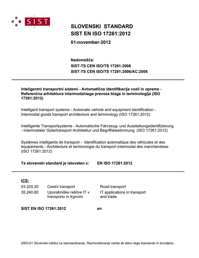 EN ISO 17261:2012