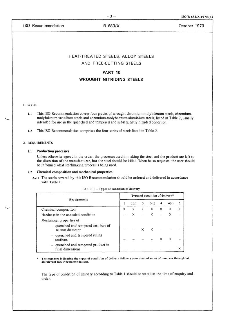 ISO/R 683-10:1970 - Title missing - Legacy paper document
Released:1/1/1970