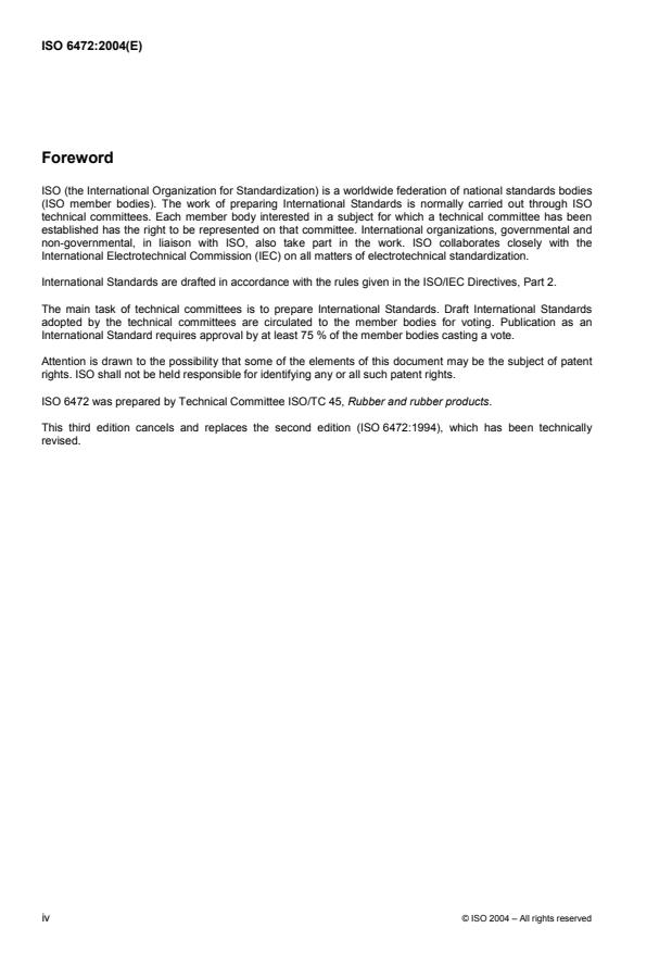 ISO 6472:2004 ISO 6472:2004 - Rubber compounding ingredients -- Abbreviations - Page 4 preview