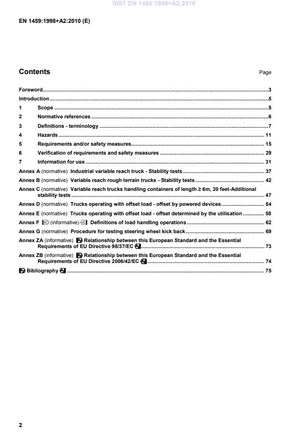 EN 1459:1998+A2:2010 EN 1459:1999+A2:2010 - Page 4 preview