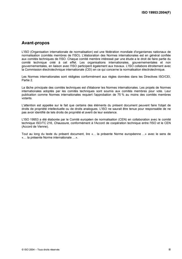 ISO 19953:2004 - Chaussures -- Méthodes d'essai relatives aux talons -- Résistance aux chocs latéraux