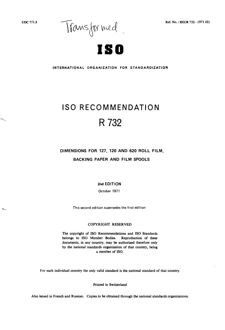 ISO/R 732:1971 - Title missing - Legacy paper document
Released:1/1/1971