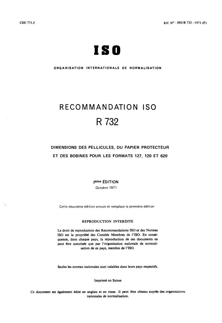 ISO/R 732:1971 - Title missing - Legacy paper document
Released:1/1/1971