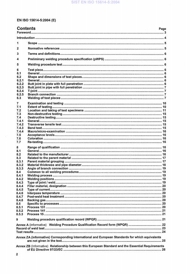 SIST EN ISO 15614-5:2004 SIST EN ISO 15614-5:2004 - Page 4 preview