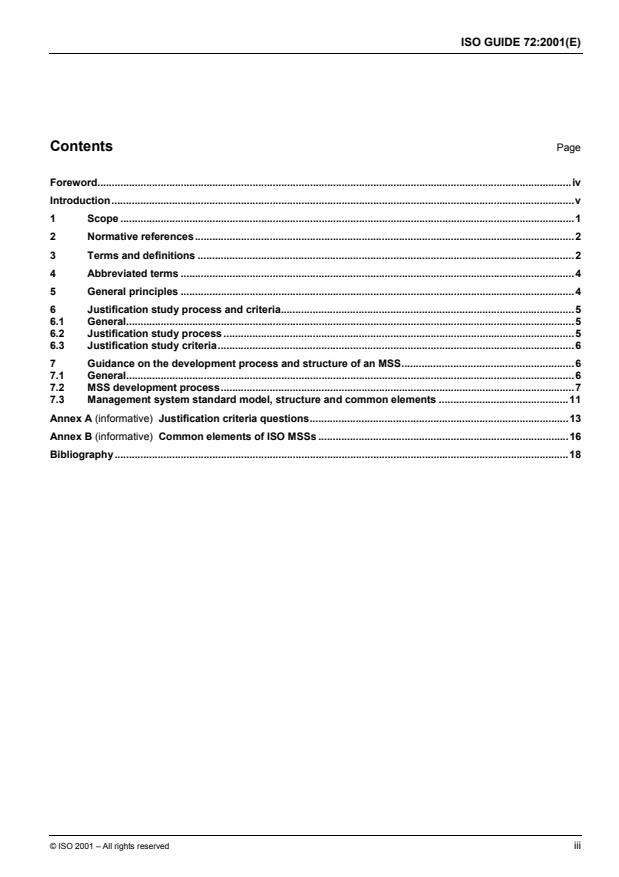 ISO Guide 72:2001 - Guidelines for the justification and development of management system standards