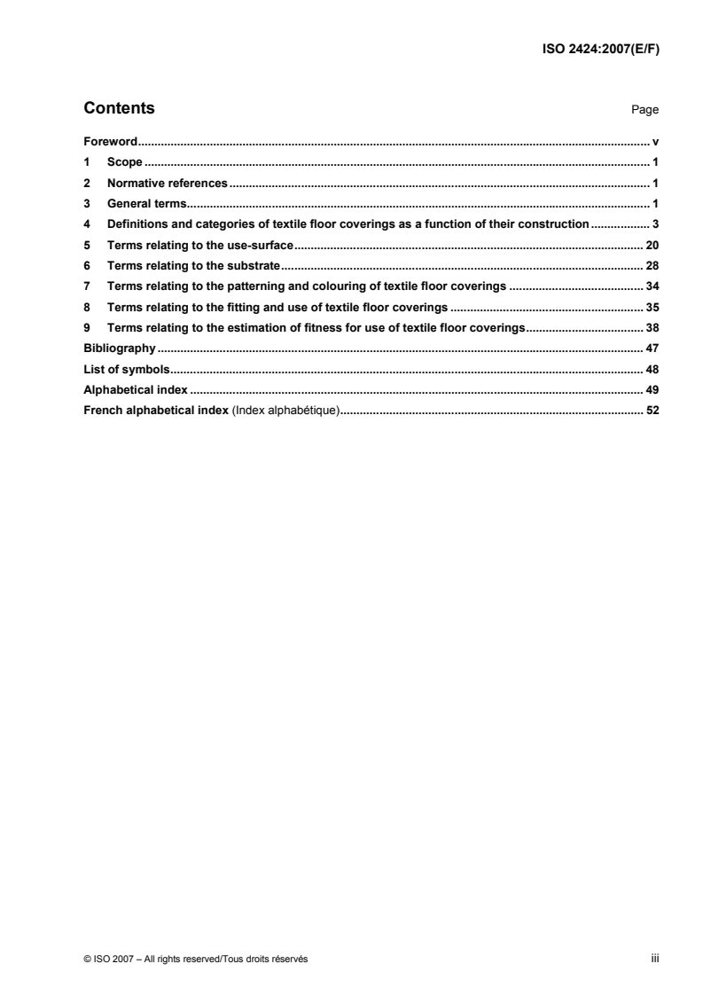 ISO 2424:2007 - Textile floor coverings — Vocabulary
Released:2/8/2007