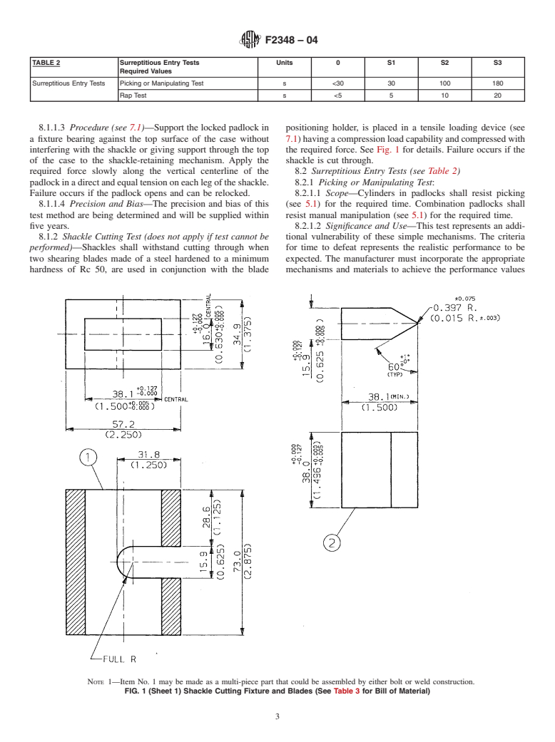 ASTM F2348-04 - Standard Performance Specification for Privacy Padlocks