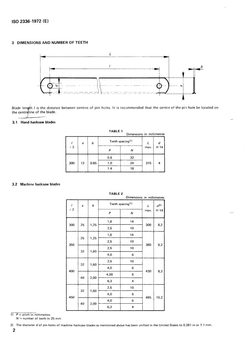ISO 2336:1972 - Title missing - Legacy paper document