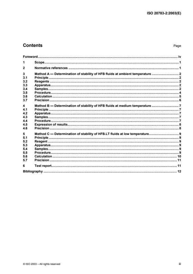ISO 20783-2:2003 - Petroleum and related products -- Determination of emulsion stability of fire-resistant fluids