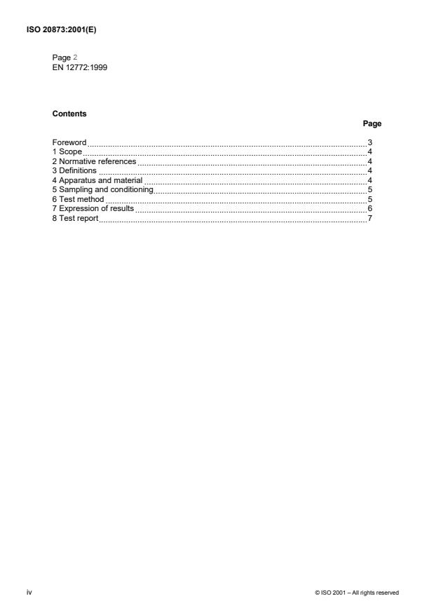 ISO 20873:2001 ISO 20873:2001 - Footwear -- Test methods for outsoles -- Dimensional stability - Page 4 preview