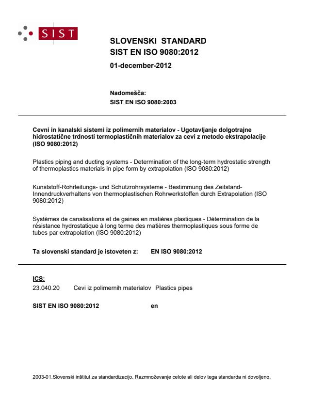 EN ISO 9080:2012