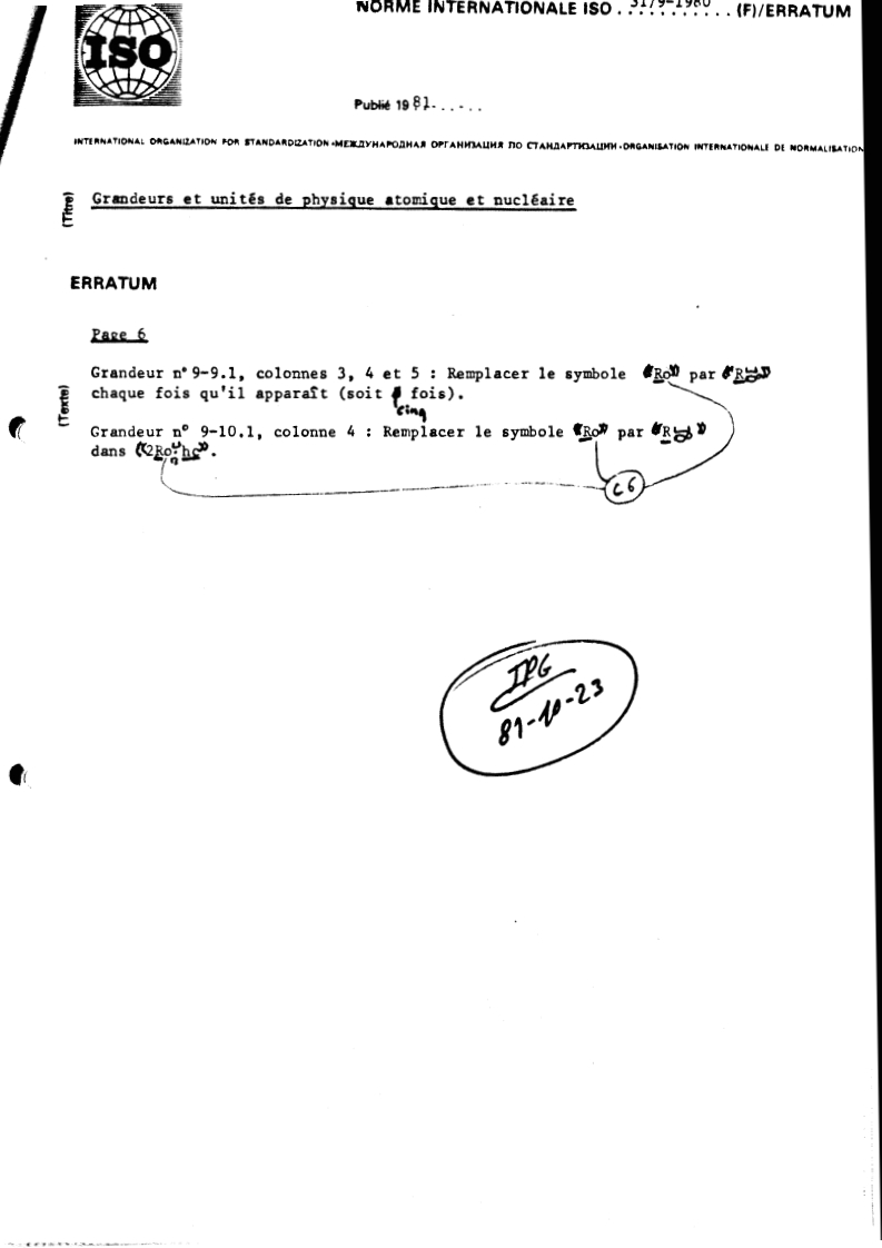 ISO 91-9:1980/Cor 1 - Title missing - Legacy paper document
Released:1/1/1980