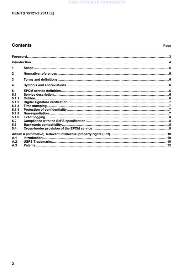 CEN/TS 15121-2:2011 TS CEN/TS 15121-2:2012 - Page 4 preview