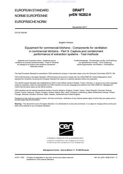 oSIST prEN 16282-9:2012 - BARVE - Page 3 preview