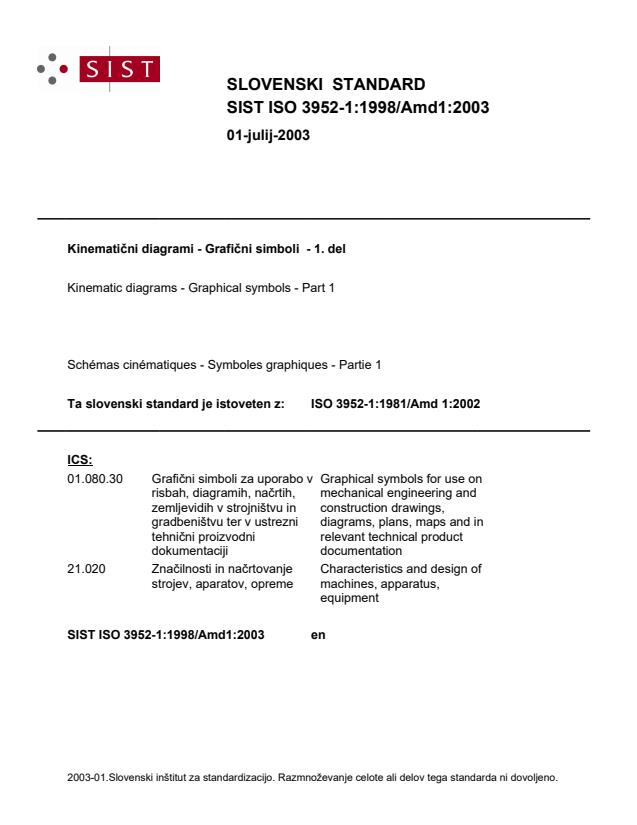 ISO 3952-1:1998/Amd1:2003