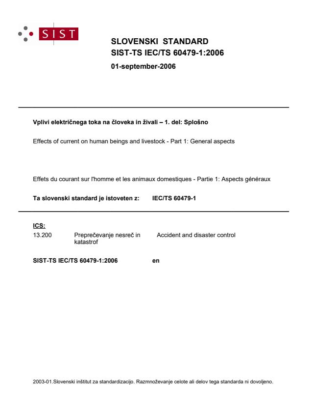 TS IEC/TS 60479-1:2006