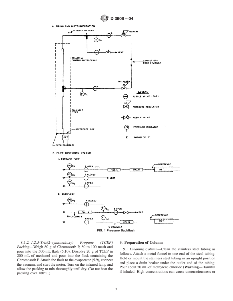 ASTM D3606-04 - Standard Test Method for Determination of Benzene and Toluene in Finished Motor and Aviation Gasoline by Gas Chromatography