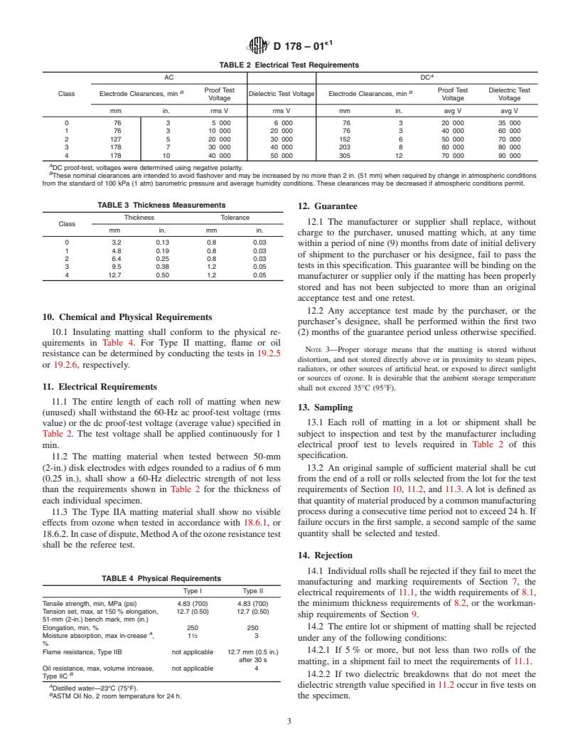 ASTM D178-01e1 - Standard Specification for Rubber Insulating Matting