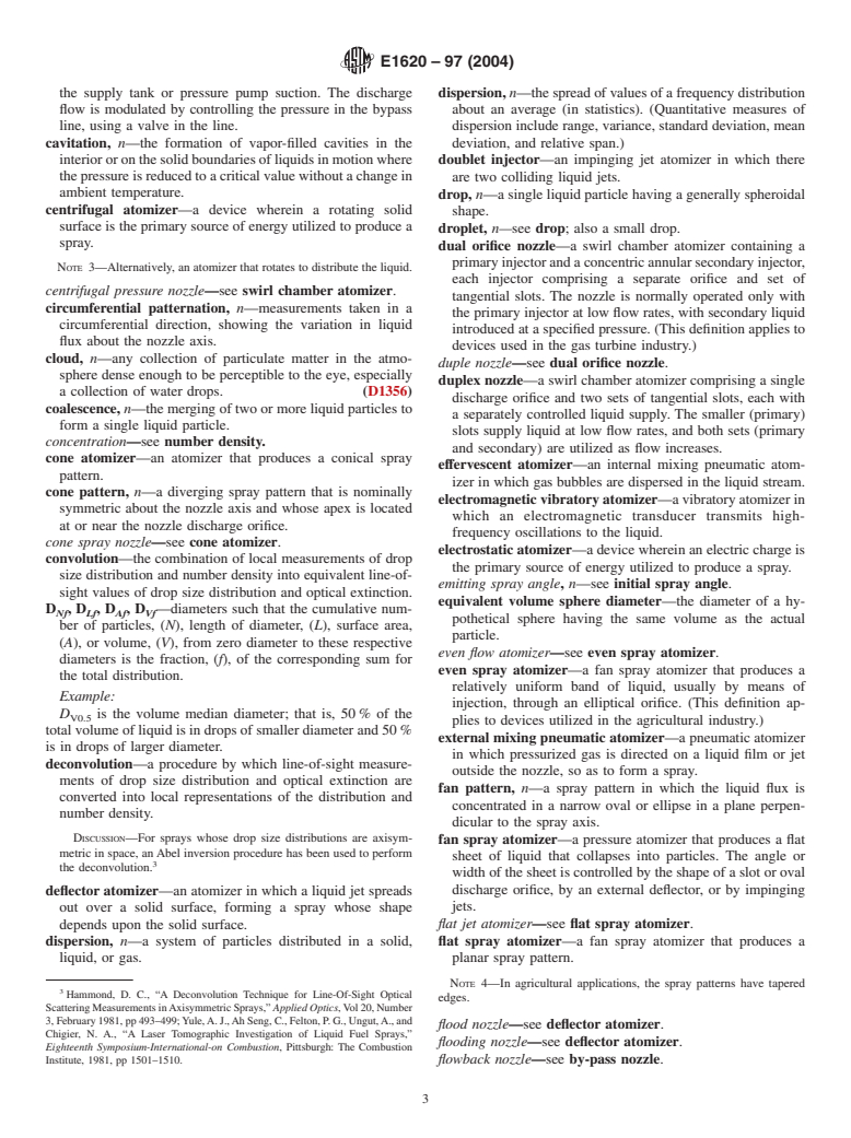 ASTM E1620-97(2004) - Standard Terminology Relating to Liquid Particles and Atomization