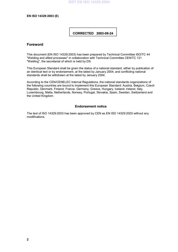 EN ISO 14329:2003 EN ISO 14329:2004 - Page 4 preview