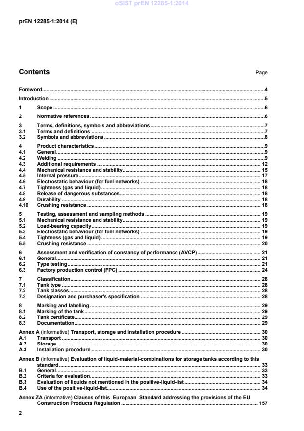 oSIST prEN 12285-1:2014 oSIST prEN 12285-1:2014 - Page 4 preview