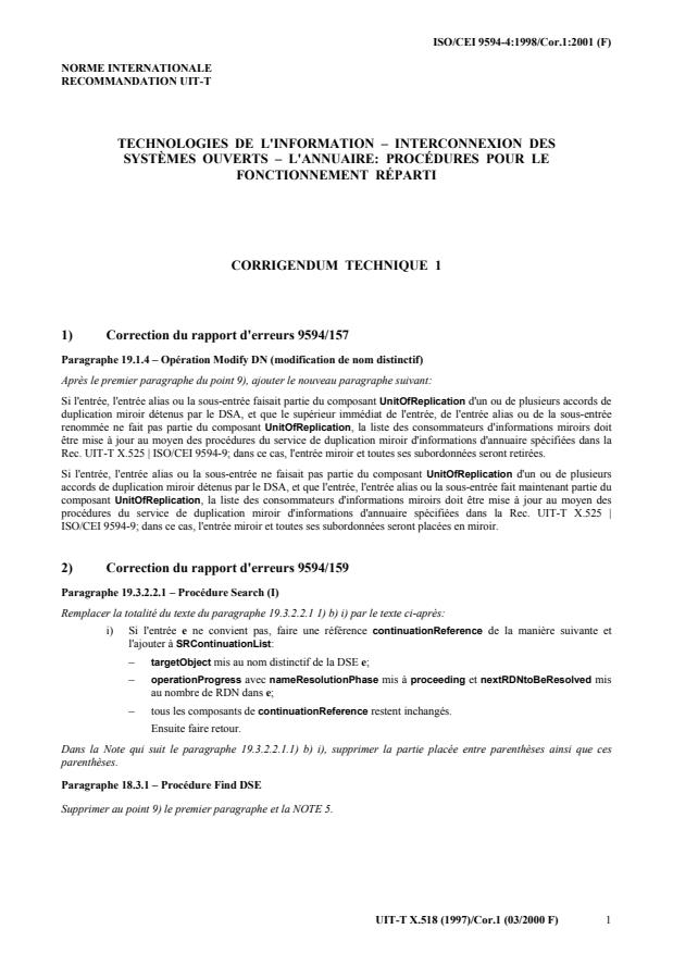ISO/IEC 9594-4:1998/Cor 1:2001