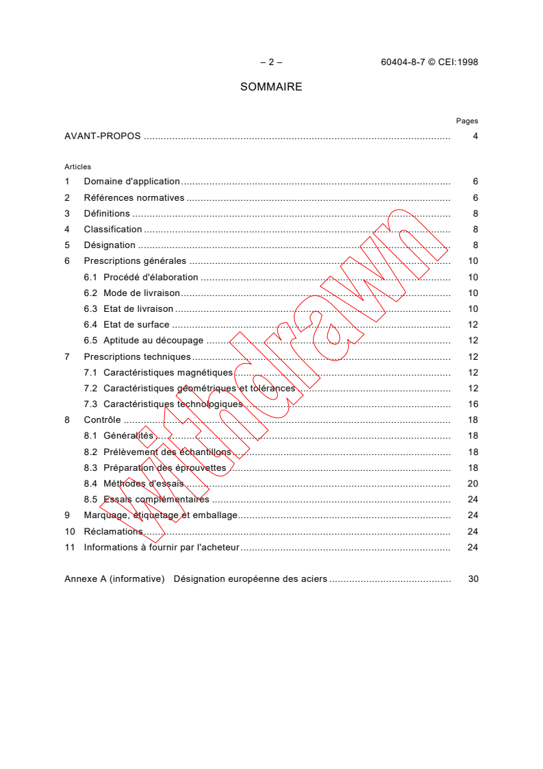IEC 60404-8-7:1998 IEC 60404-8-7:1998 - Magnetic materials - Part 8-7: Specifications for individual materials - Cold-rolled grain-oriented electrical steel sheet and strip delivered in the fully-processed state
Released:5/20/1998
Isbn:2831843847 - Page 4 preview