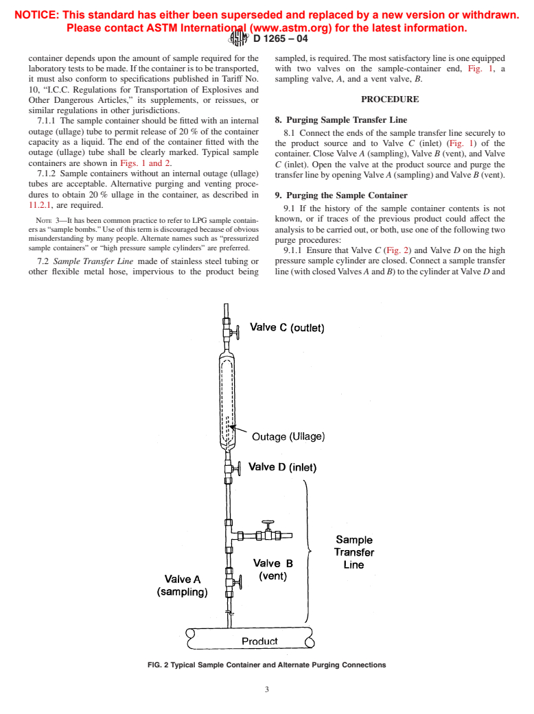 ASTM D1265-04 - Standard Practice for Sampling Liquefied Petroleum (LP) Gases (Manual Method)