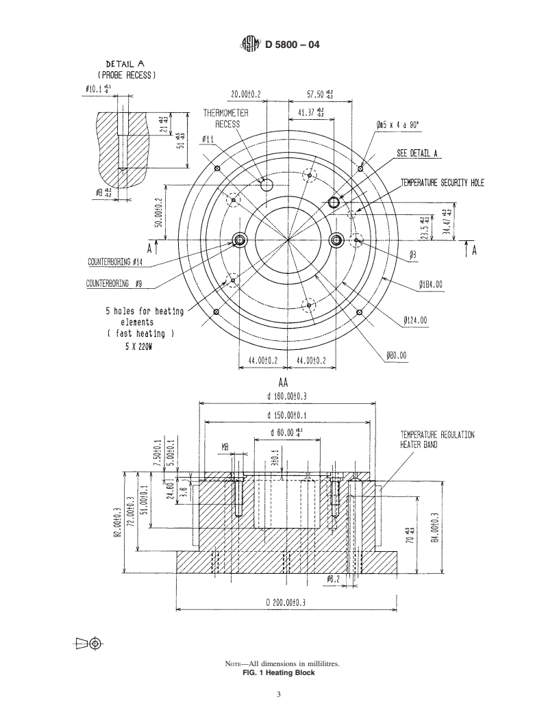 ASTM D5800-04 - Standard Test Method for Evaporation Loss of Lubricating Oils by the Noack Method