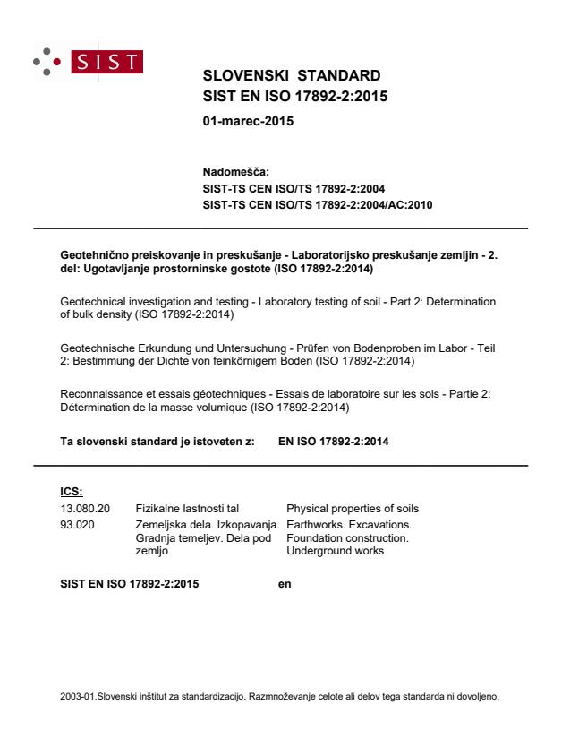 EN ISO 17892-2:2015
