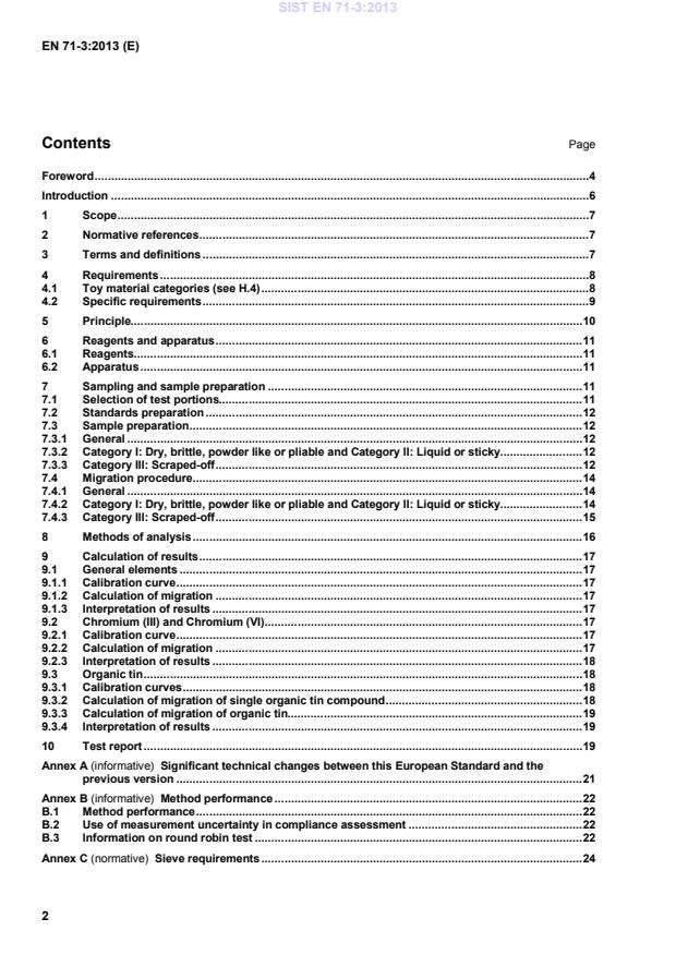 EN 71-3:2013+A3:2018 EN 71-3:2013 - Page 4 preview