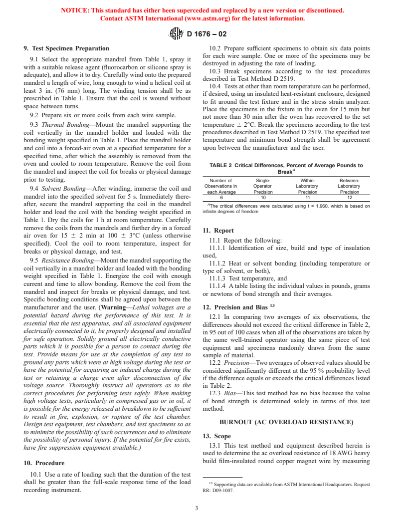 ASTM D1676-02 - Standard Test Methods for Film-Insulated Magnet Wire