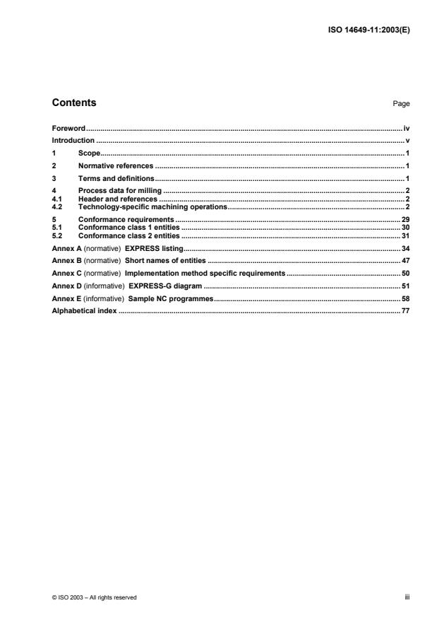 ISO 14649-11:2003 - Industrial automation systems and integration -- Physical device control -- Data model for computerized numerical controllers