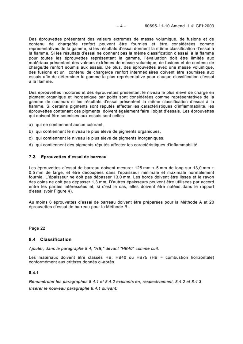 IEC 60695-11-10:1999/Amd 1:2003 IEC 60695-11-10:1999/Amd 1:2003 - Page 4 preview