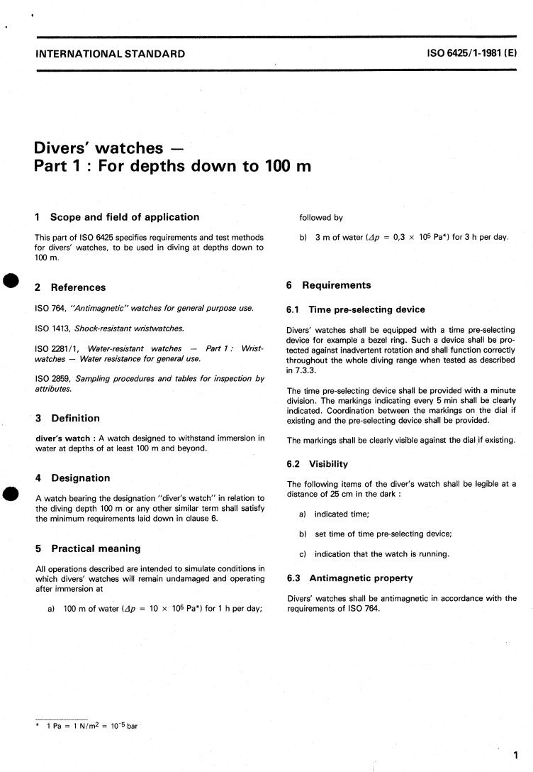 ISO 6425-1:1981 ISO 6425-1:1981 - Title missing - Legacy paper document
Released:1/1/1981 - Page 3 preview