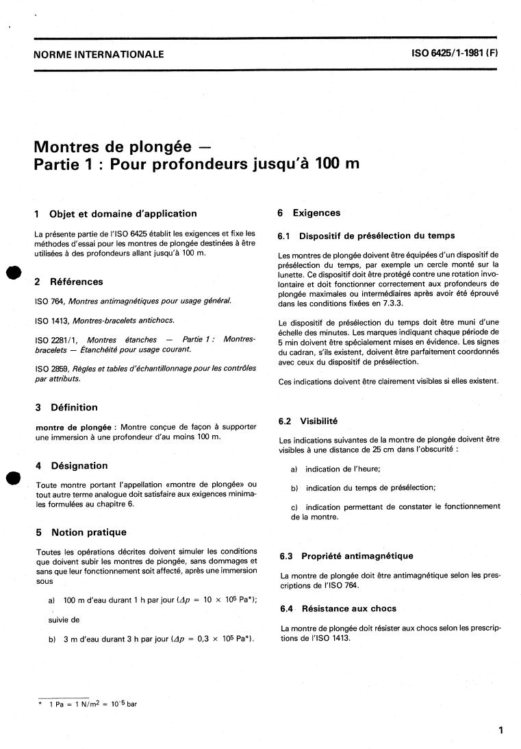 ISO 6425-1:1981 ISO 6425-1:1981 - Title missing - Legacy paper document
Released:1/1/1981 - Page 3 preview