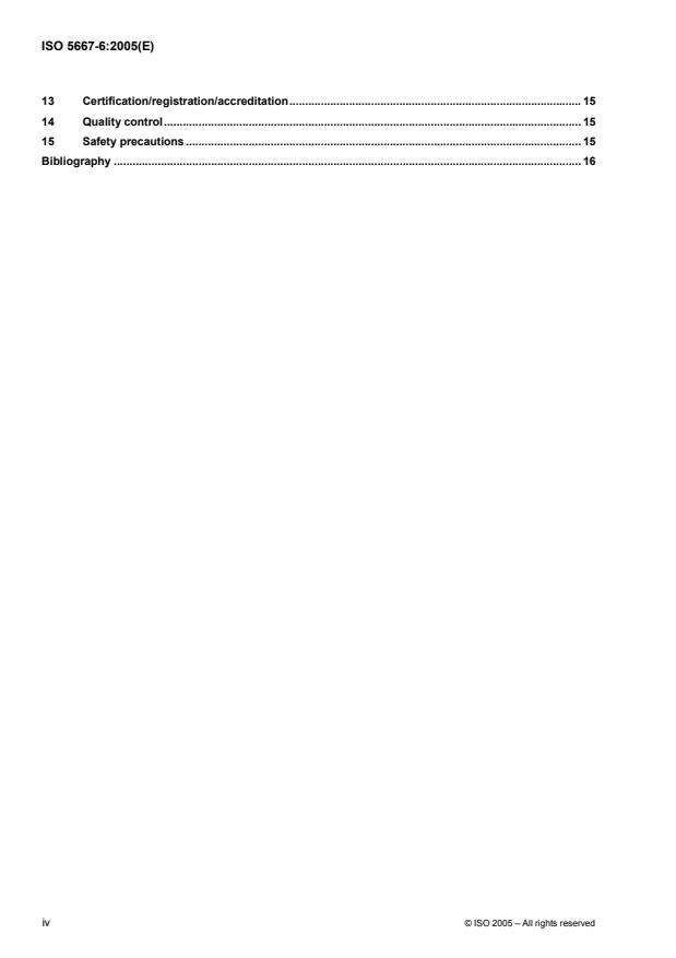 ISO 5667-6:2005 ISO 5667-6:2005 - Water quality -- Sampling - Page 4 preview