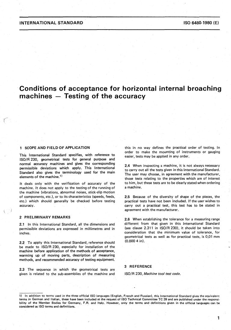 ISO 6480:1980 ISO 6480:1980 - Title missing - Legacy paper document
Released:1/1/1980 - Page 2 preview