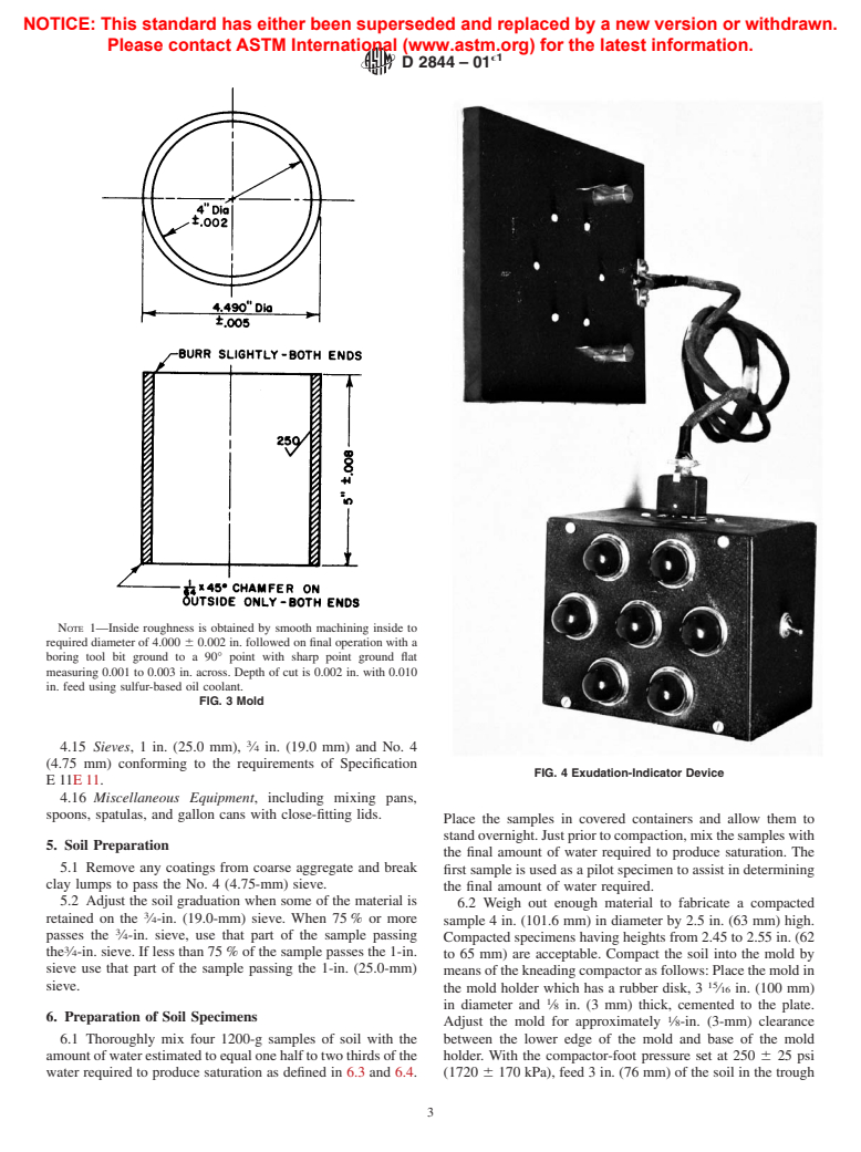 ASTM D2844-01e1 - Standard Test Method for Resistance <i>R</i>-Value and Expansion Pressure of Compacted Soils