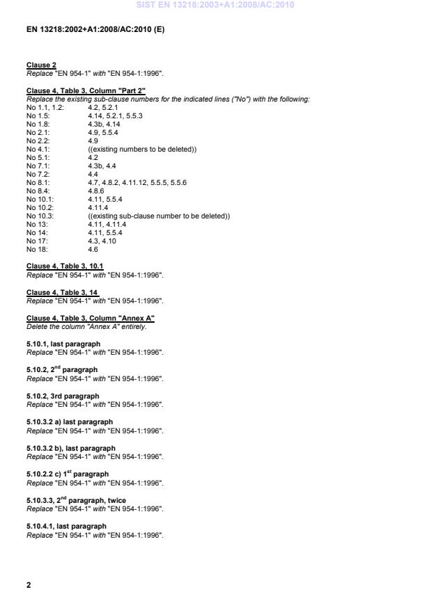 EN 13218:2002+A1:2008/AC:2010 EN 13218:2003+A1:2008/AC:2010 - Page 4 preview