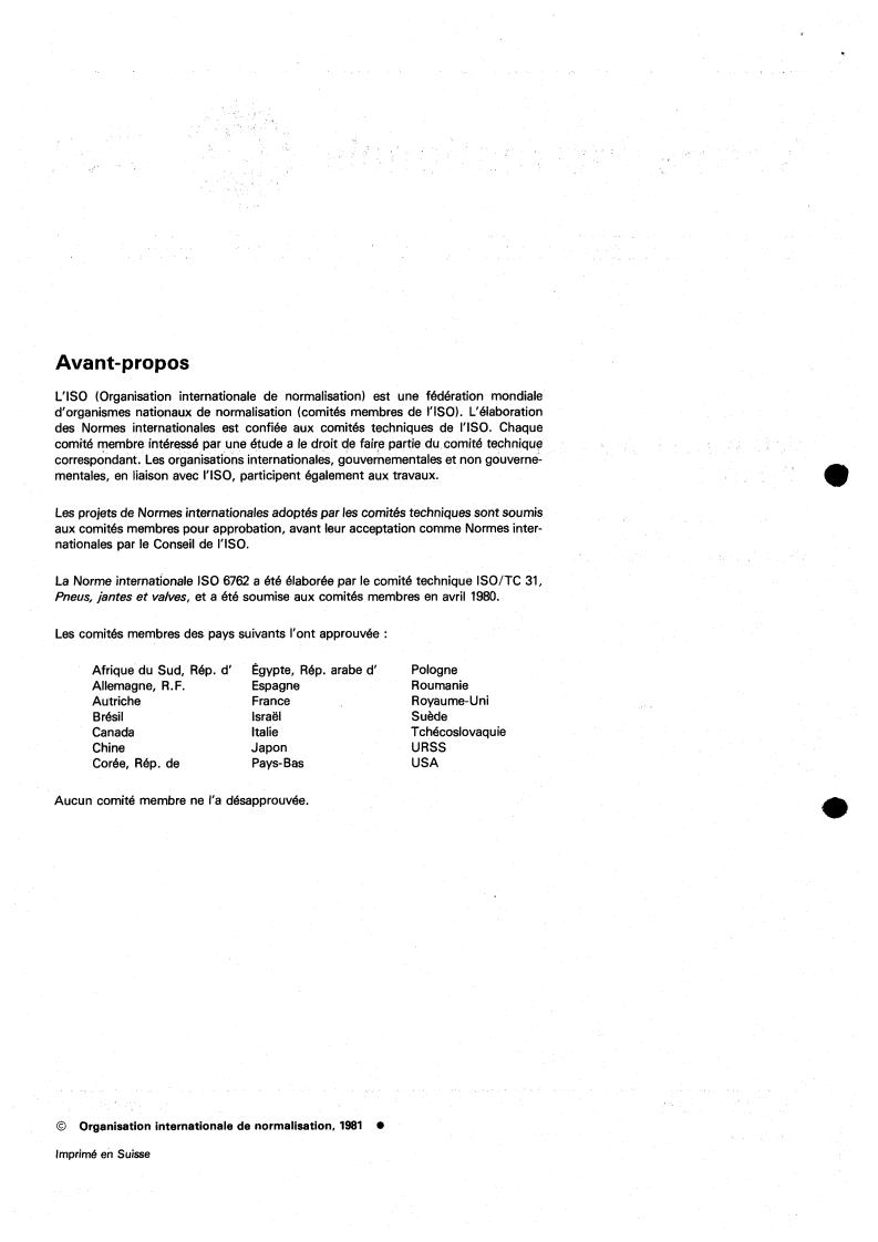ISO 6762:1981 ISO 6762:1981 - Title missing - Legacy paper document
Released:1/1/1981 - Page 2 preview