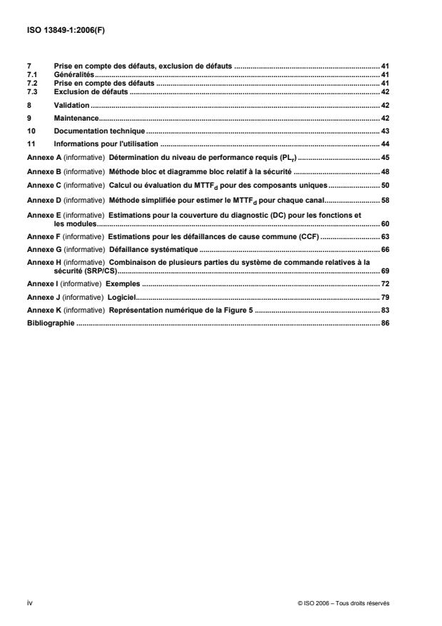 ISO 13849-1:2006 ISO 13849-1:2006 - Sécurité des machines -- Parties des systemes de commande relatives a la sécurité - Page 4 preview