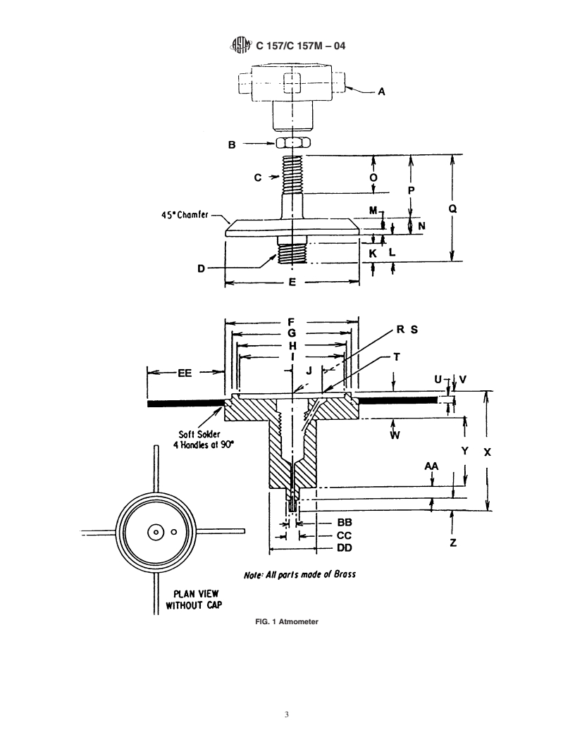 ASTM C157/C157M-04 - Standard Test Method for Length Change of Hardened Hydraulic-Cement, Mortar, and Concrete